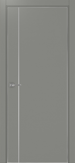 Неаполь 204 молдинг алюм.хром (кромка алюм.хром с 4х сторон) Серый