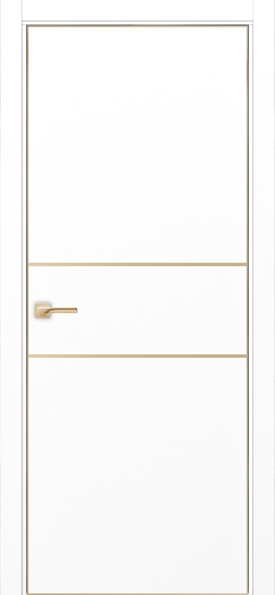 Неаполь 203 молдинг алюм.золото (кромка с 4х сторон алюм.золото) Белый снежный