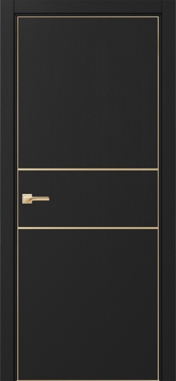 Неаполь 203 молдинг алюм.золото ( кромка с 4х сторон алюм.золото) Антрацит