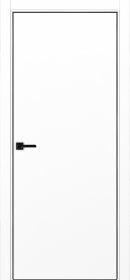 Неаполь 201 Белый снежный Черная алюминиевая кромка с 4х сторон